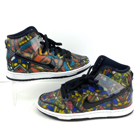 Nike Other - Nike SB Dunk High x Concepts Stained Glass Sneakers size 7